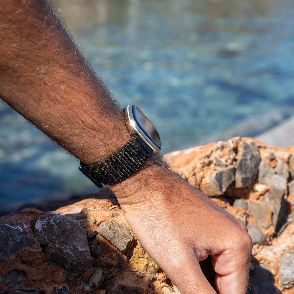 Fitbit Sense Black Nylon Strap for Fitbit Sense Smartwatch
