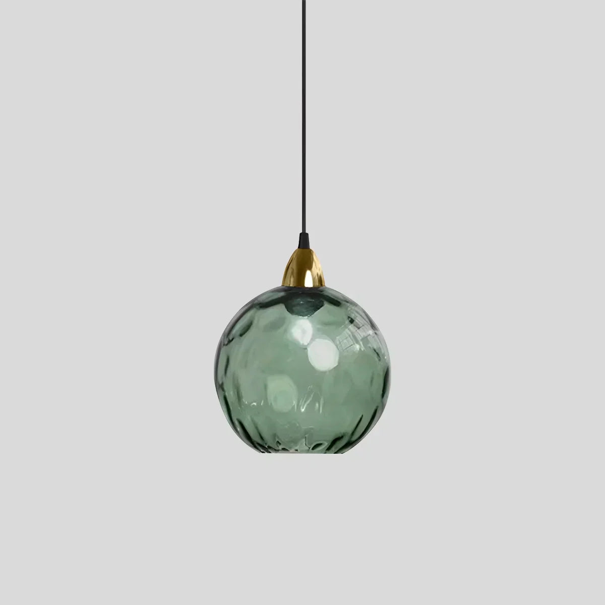 Vivid Glass Orb Pendant Light In Living Room Ceiling