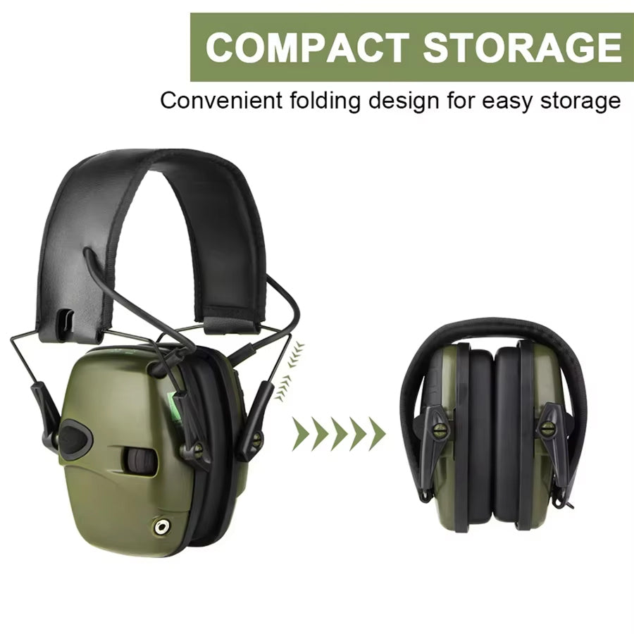 DecilMaxi Electronic Earmuffs For Shooting With 0.1 Second Noise Suppression