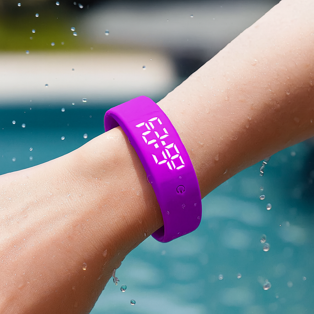 Digital Fitness Smartwatch With Waterproof Build And Haptic Alerts For Active Living
