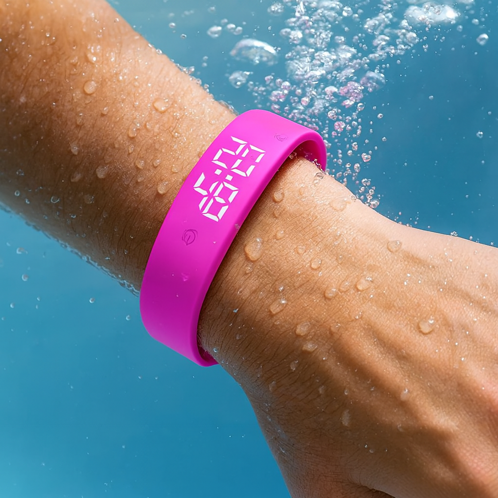 Digital Fitness Smartwatch With Waterproof Build And Haptic Alerts For Active Living