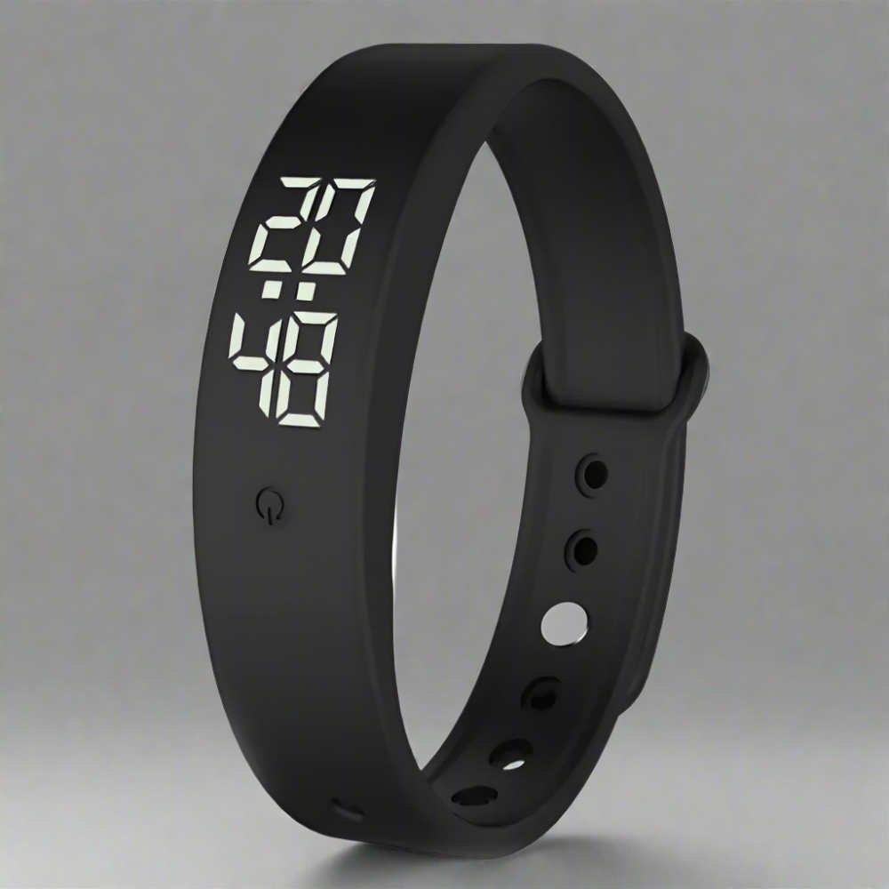 Digital Fitness Smartwatch With Waterproof Build And Haptic Alerts For Active Living
