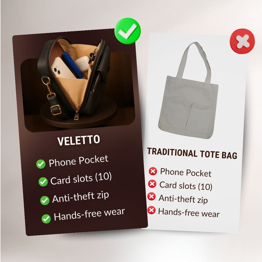 PU Leather Crossbody Bag With Dual Pockets And Zippers That Are Anti Theft