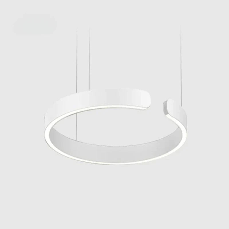 Lumera Dual-Ring LED Pendant Light With Adjustable Height For Modern Kitchens