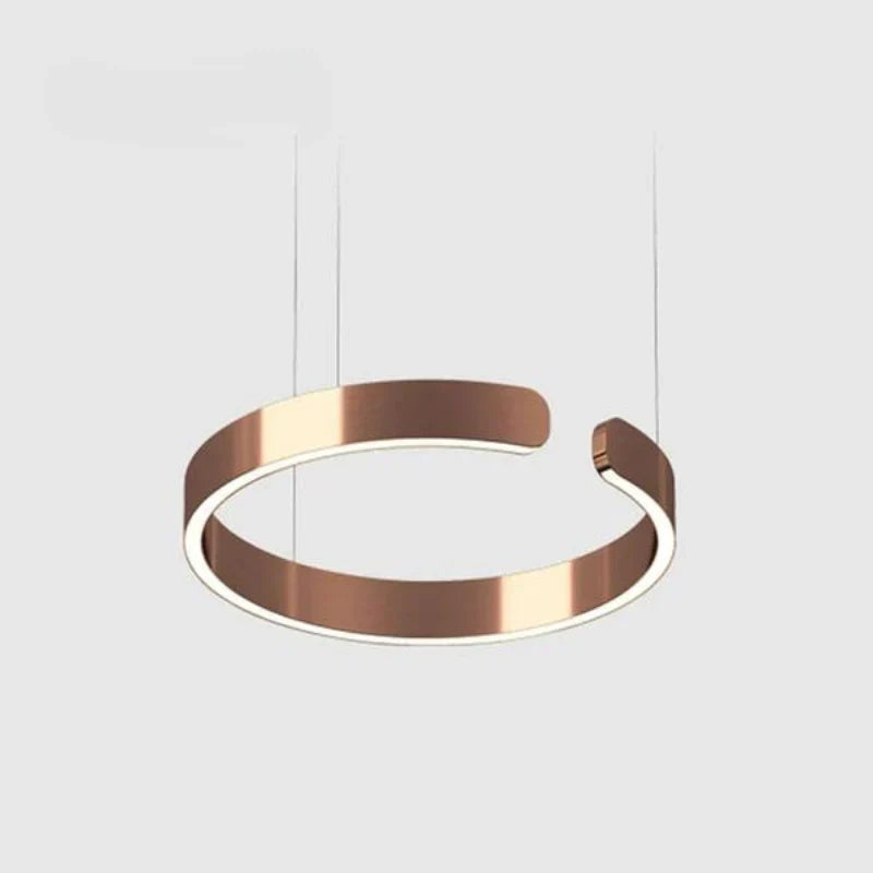 Lumera Dual-Ring LED Pendant Light With Adjustable Height For Modern Kitchens