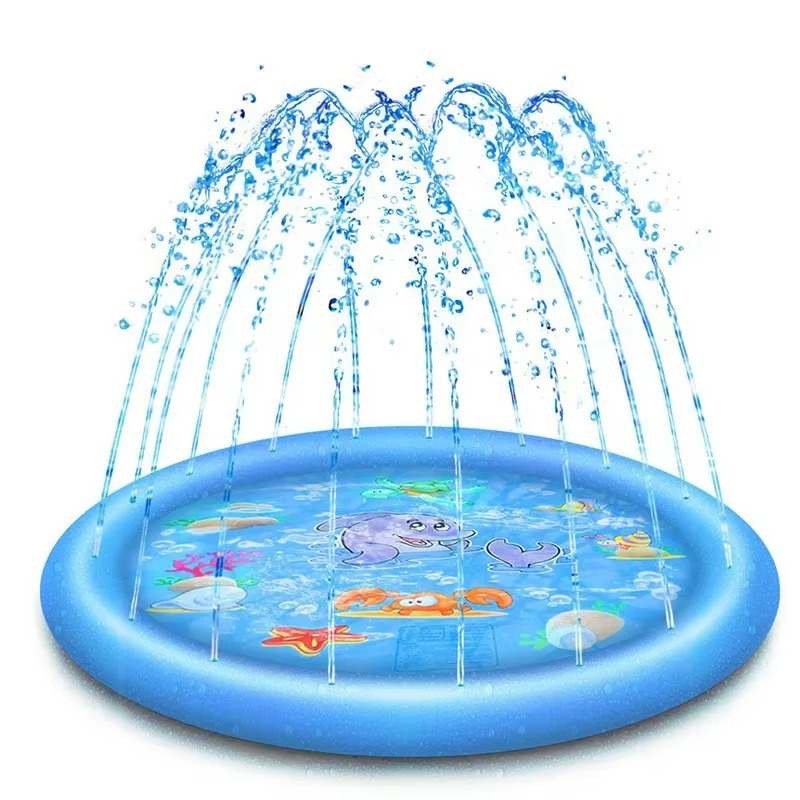 Durable Dog Splash Pad For Outdoor Cooling With Sprinkler And Safe Water Play
