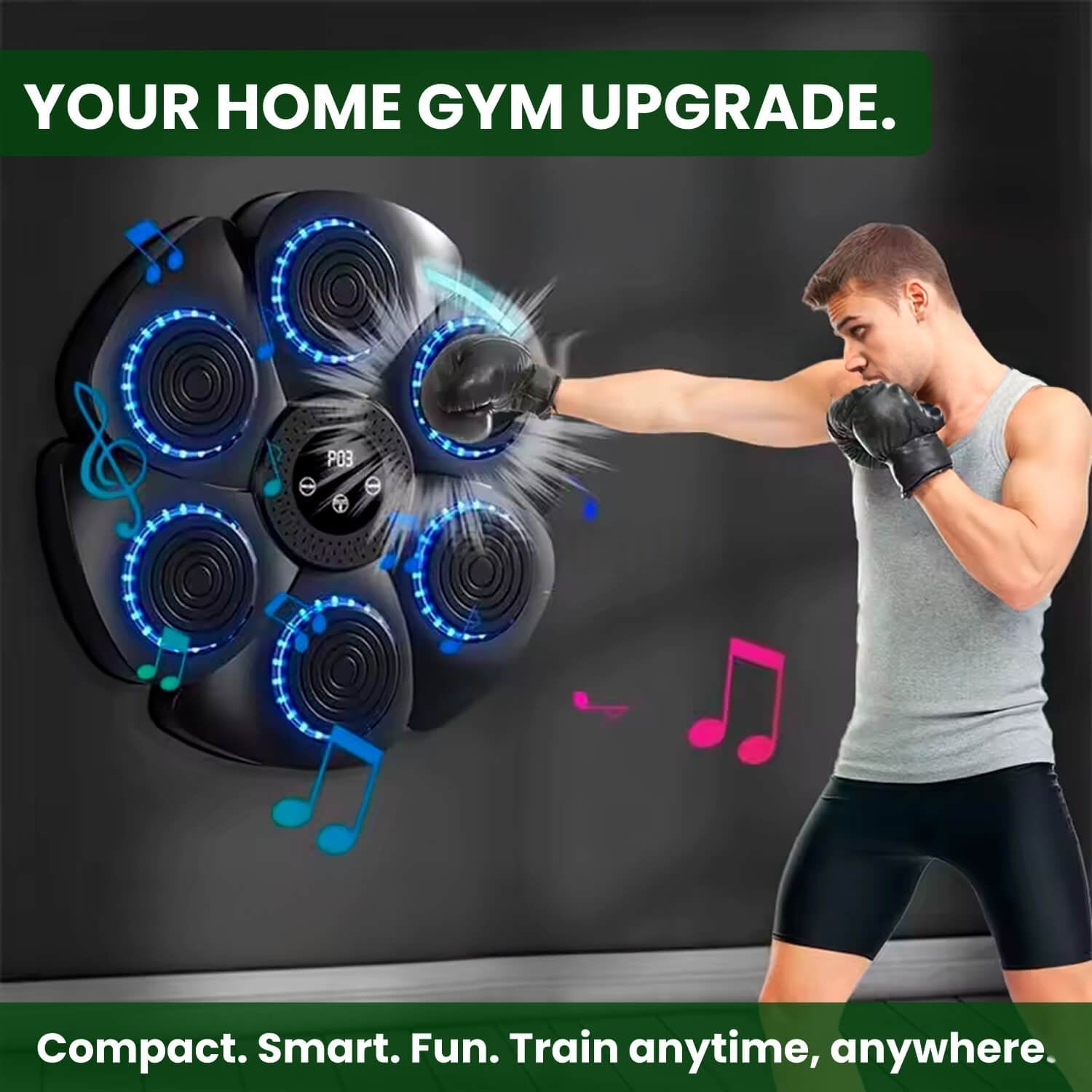 Dynamic Boxing Pad With Rhythm Cues For Better Coordination And Cardio