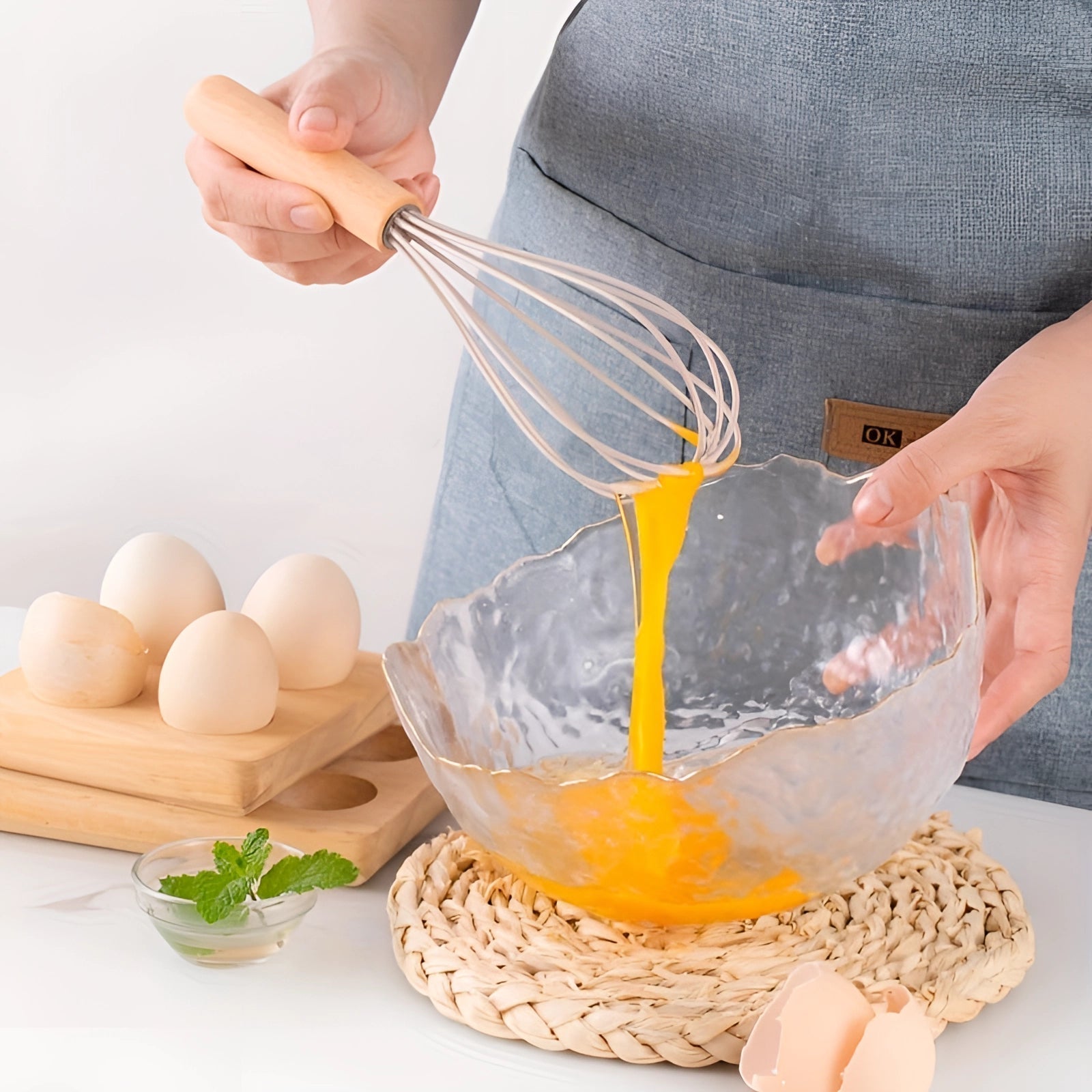 Eco-Friendly 12-Piece Silicone Utensils With Bamboo Handles
