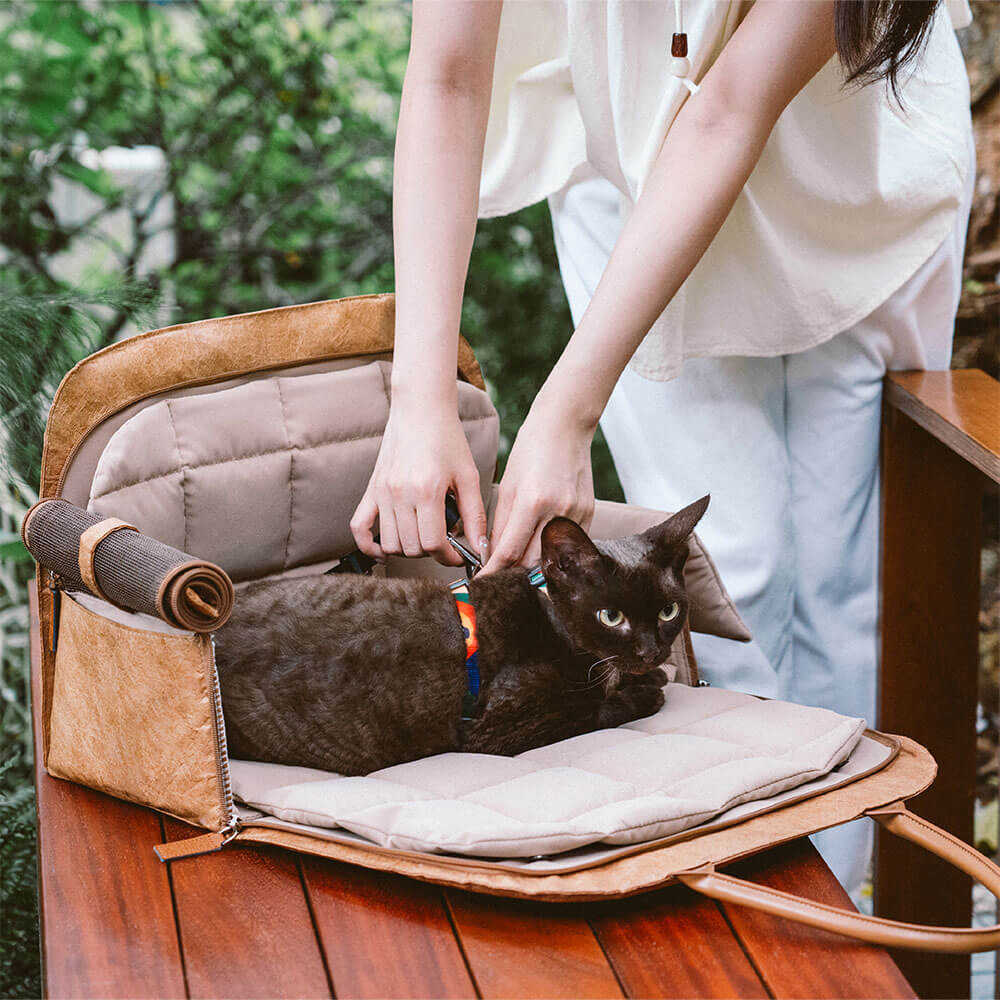 Expandable Eco Friendly Pet Carrier Bag For Travel And Safe Journeys