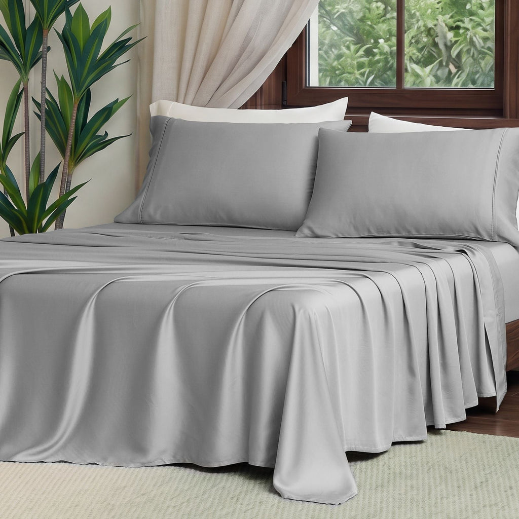 Moisture-Wicking Tencel Sheet Set For Cooler Breathable Sleep
