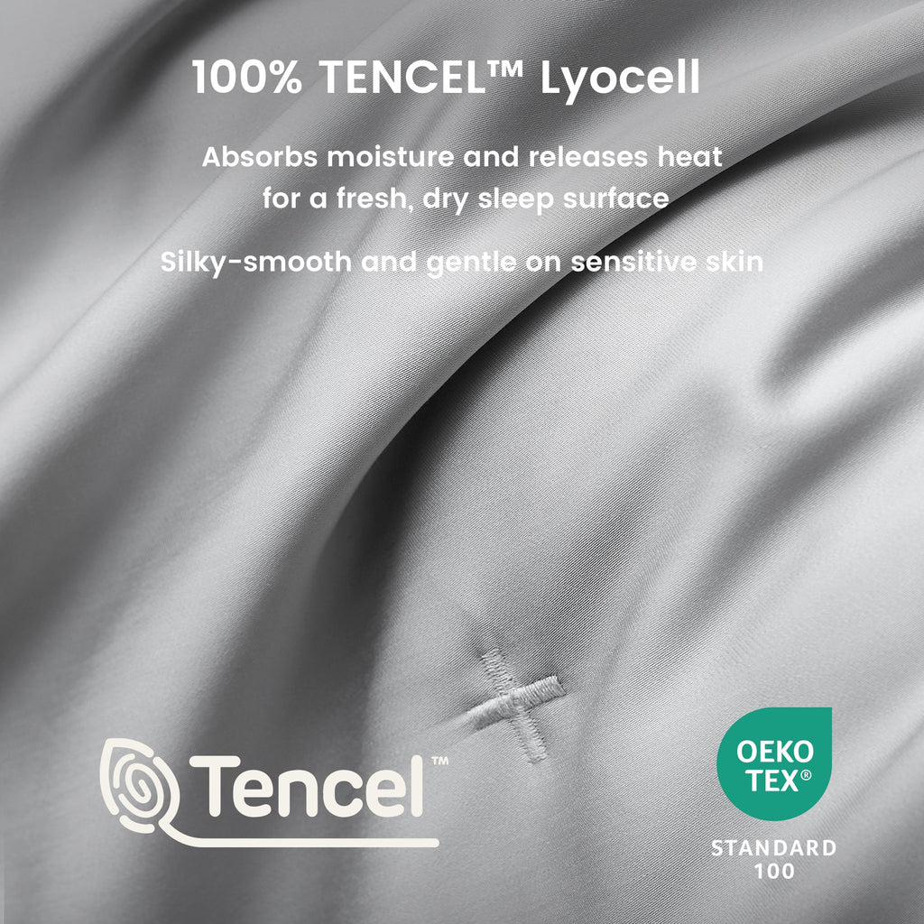 Moisture-Wicking Tencel Sheet Set For Cooler Breathable Sleep