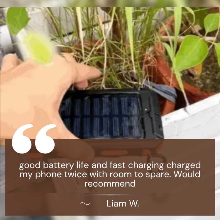 EcoCharge Solar Power Bank, 10,000mAh, Waterproof For Outdoor Adventures