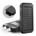 EcoCharge Solar Charger With USB Ports And LED Flashlight 500000mAh Outdoors