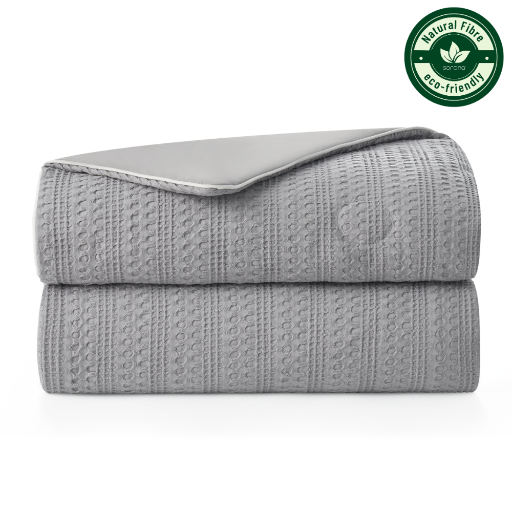 Sorona Fiber Waffle Comforter In Ecocool Collection Suits Hot Sleepers