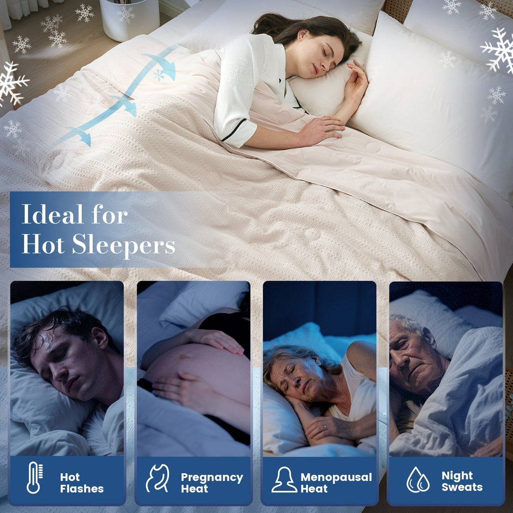 Sorona Fiber Waffle Comforter In Ecocool Collection Suits Hot Sleepers