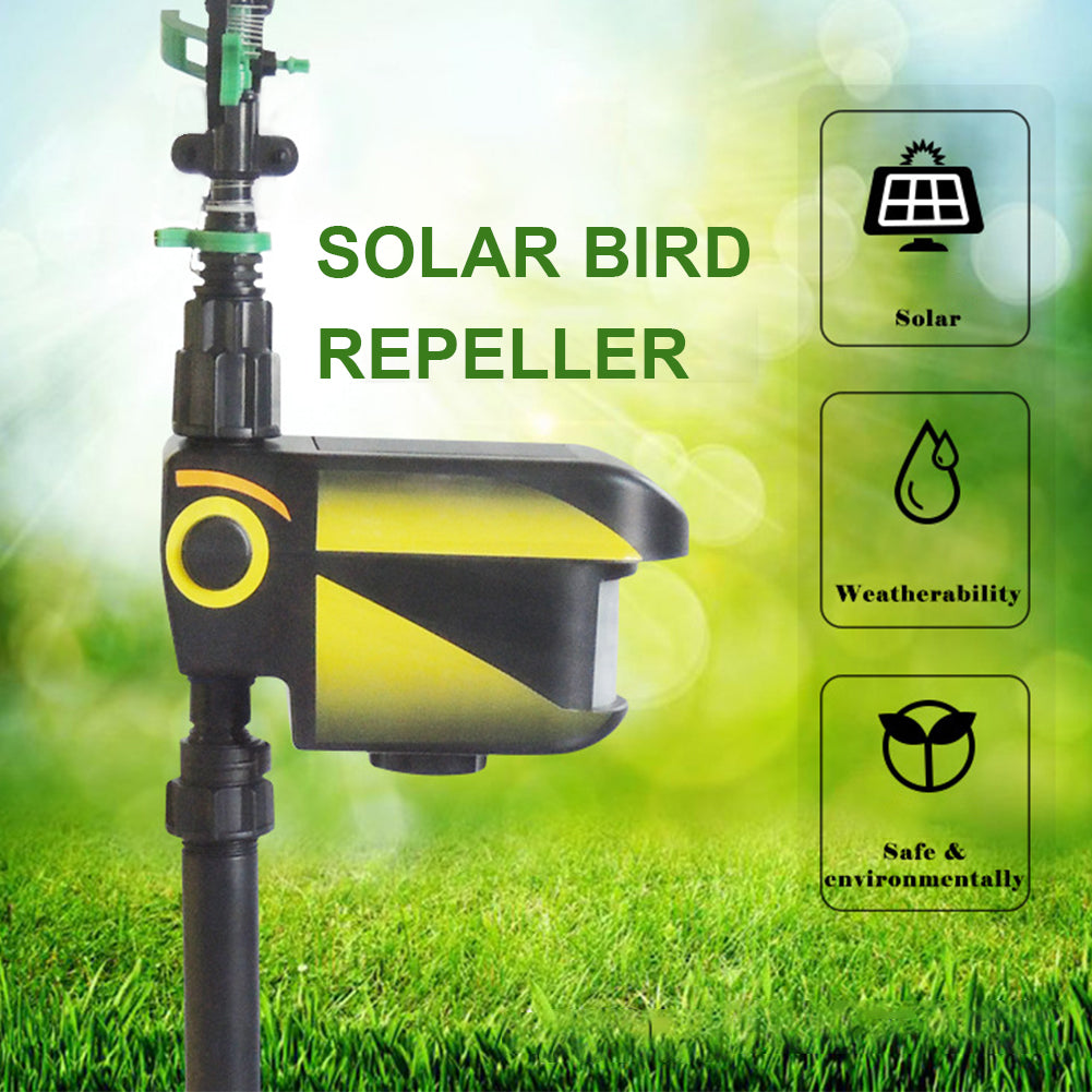 Solar Powered Motion Activated Adjustable Coverage Sprinkler For Garden Protection