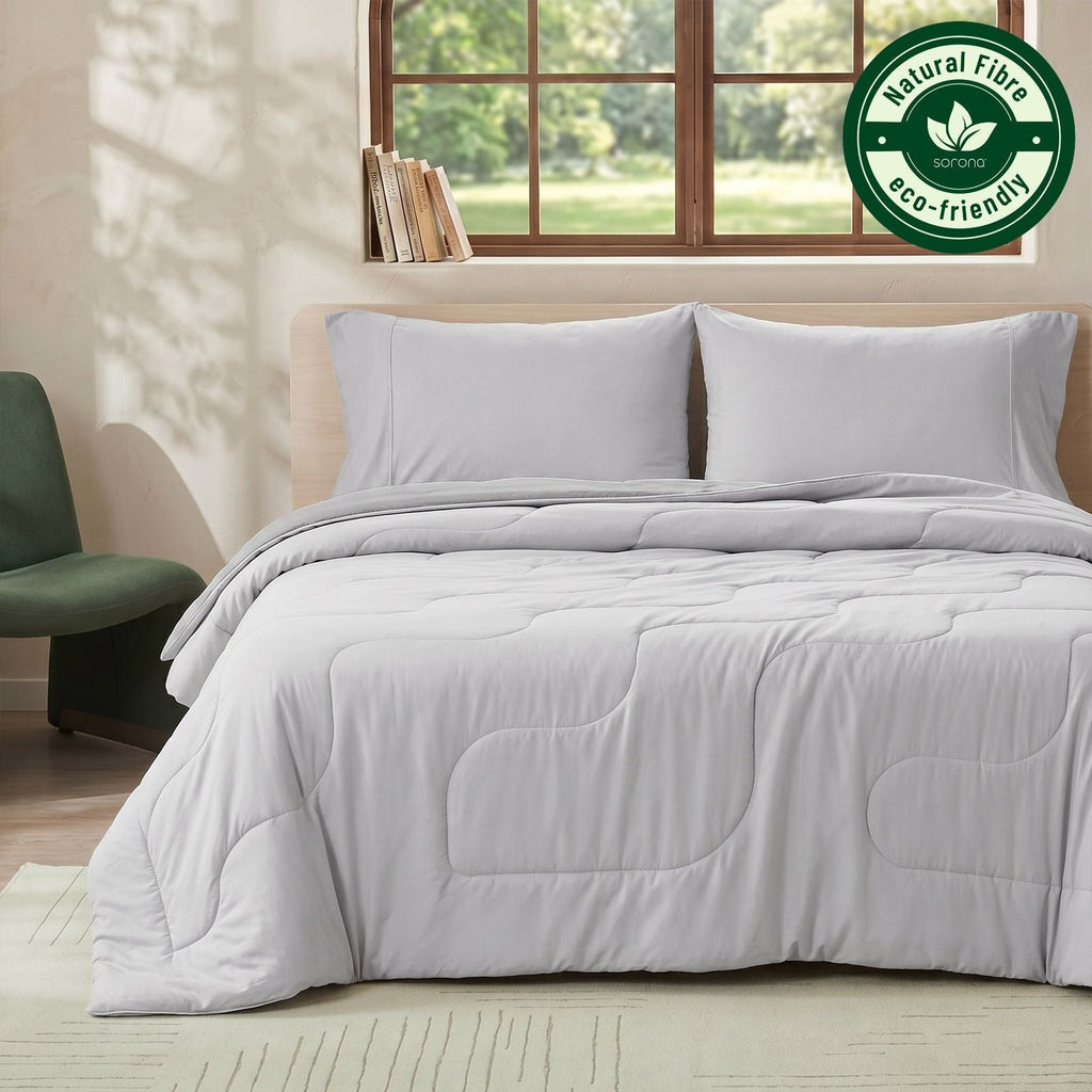 Eco Comfort Sorona Plant Based Natural Fiber Chill Comforter With Ultra Breathability