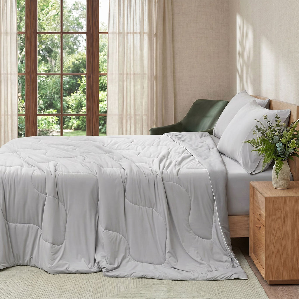 Eco Comfort Sorona Plant Based Natural Fiber Chill Comforter With Ultra Breathability