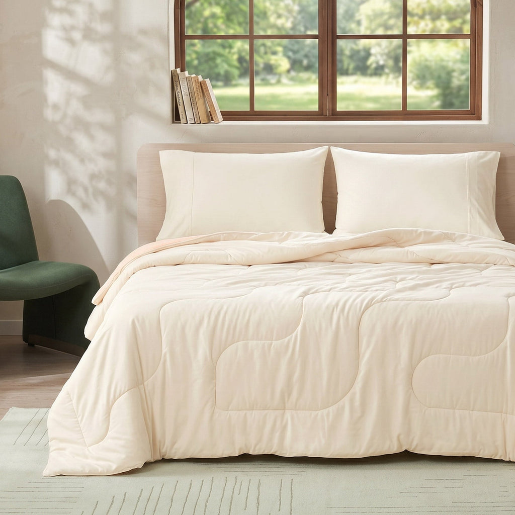Eco Comfort Sorona Plant Based Natural Fiber Chill Comforter With Ultra Breathability