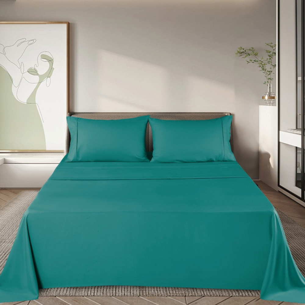 Eco Luxe Bamboo Sheets Set With Ultra-Soft Breathable Fabric For Hypoallergenic Comfort