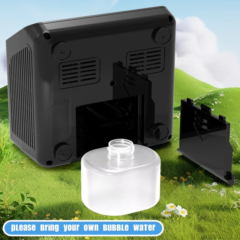 Electric Bubble Machine Delivers 20,000 Bubbles Each Minute With Dual Fans