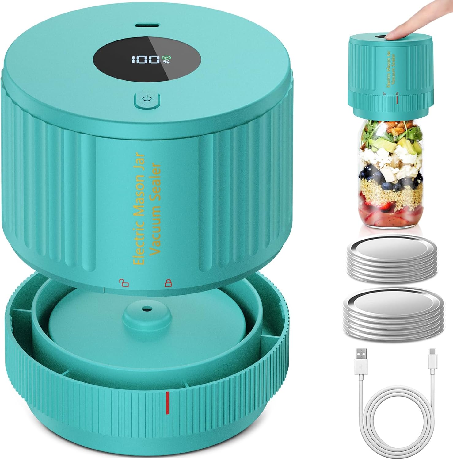Electric Mason Jar Sealer For Easy Food Preservation