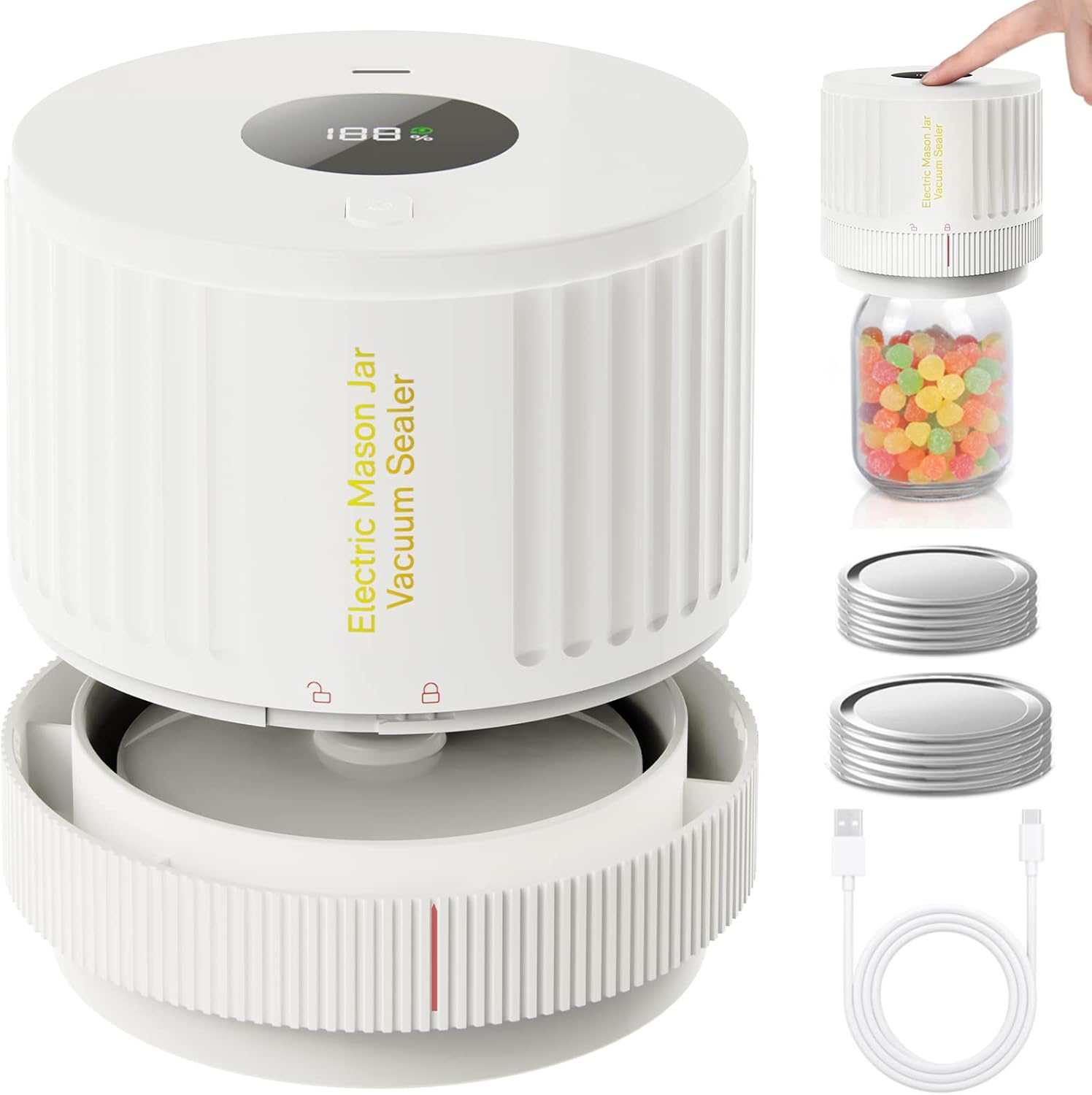 Electric Mason Jar Sealer For Easy Food Preservation