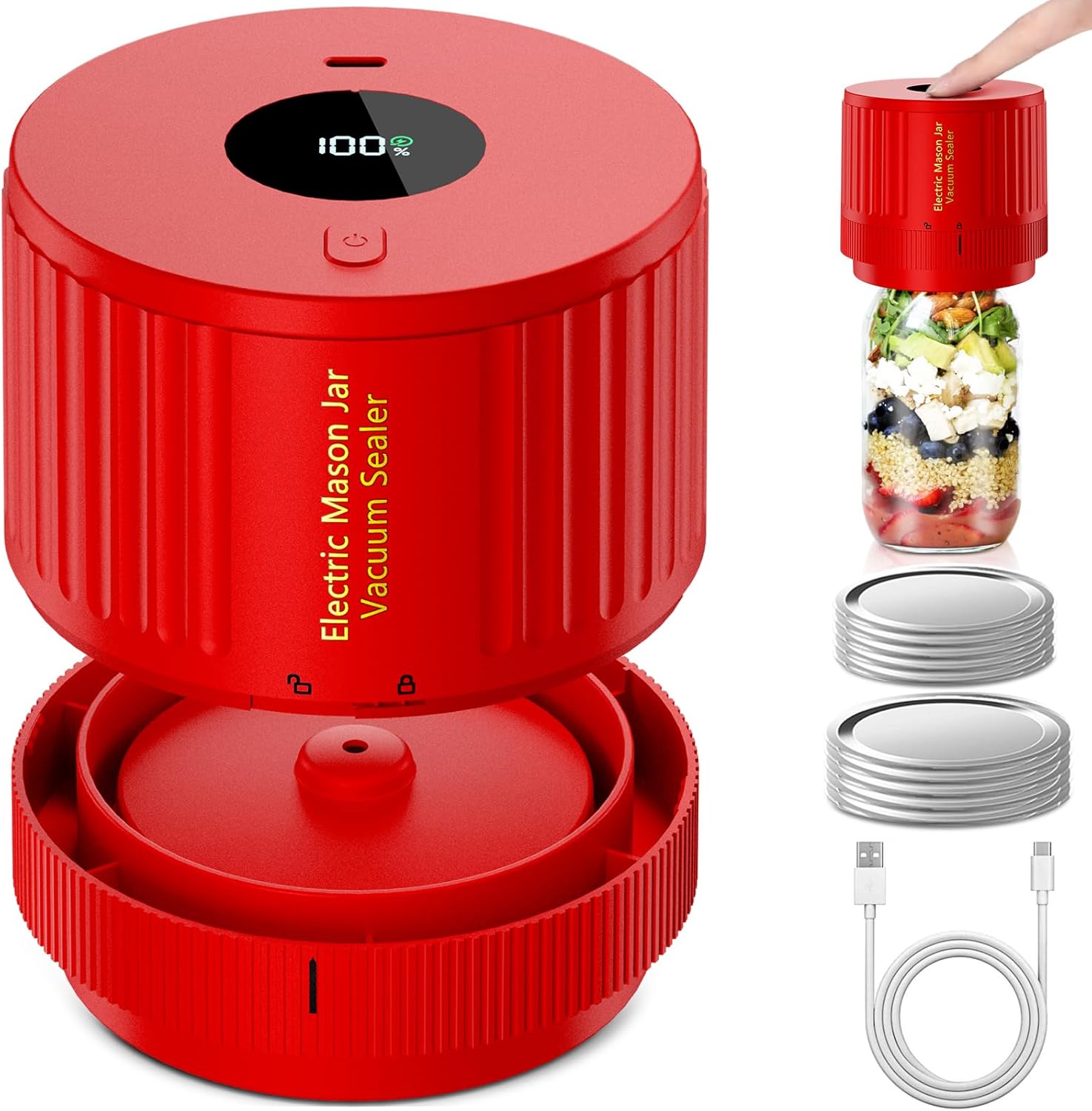 Electric Mason Jar Sealer For Easy Food Preservation