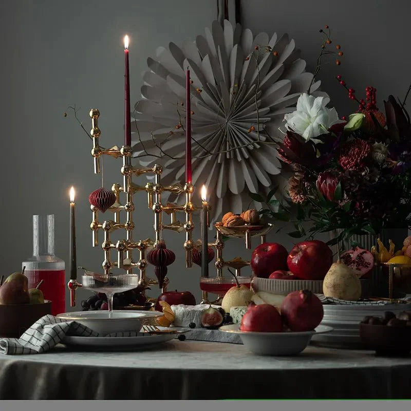 Modern Metal Candle Holder Centerpiece For Home Decor