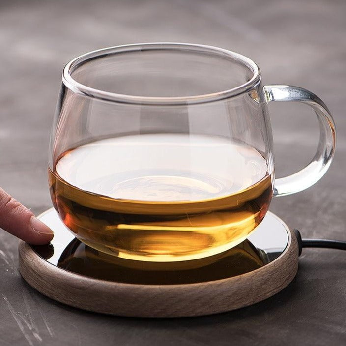 Elegant Ceramic Mug Warmer Electric Coffee With Temperature Control And Auto Shut Off