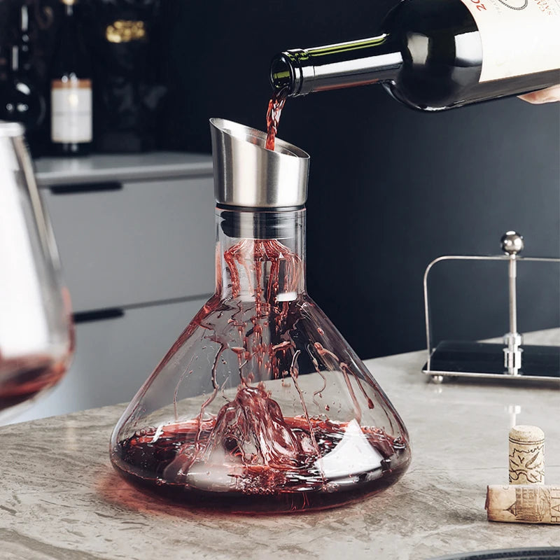 Elegant Collection Crystal Decanter With Twelve-Channel Aeration 1500ml