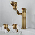 Elegant Collection Brass Kitchen Faucet With 360-Degree Rotation And Dual Spray