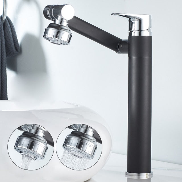 Elegant Collection Brass Kitchen Faucet With 360-Degree Rotation And Dual Spray