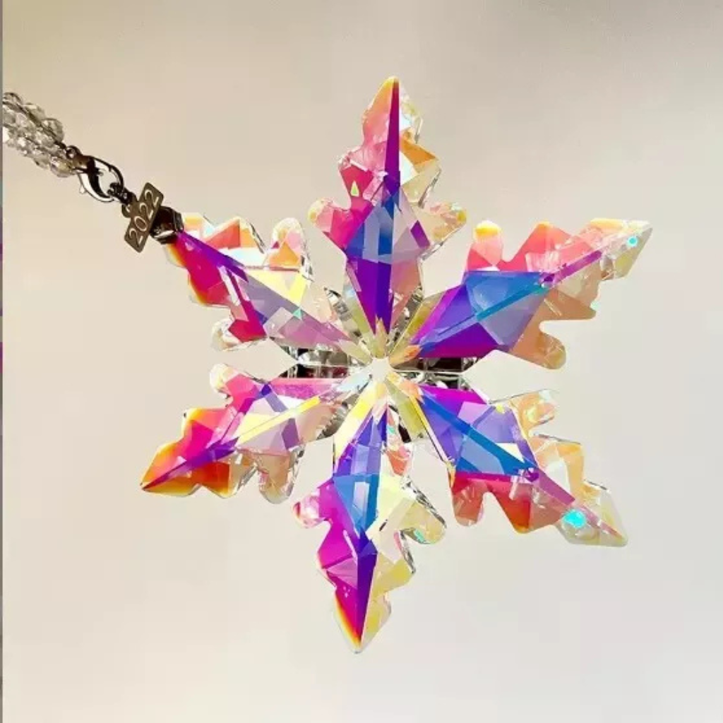 K9 Crystal Ornament Snowflake For Christmas Tree Decor
