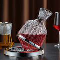 Elegant Crystal Wine Decanter With 360 Degree Spin For Richer Aeration