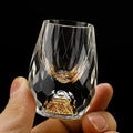 Timeless Cut Crystal Glasses Six Piece Shot Set for Celebrations
