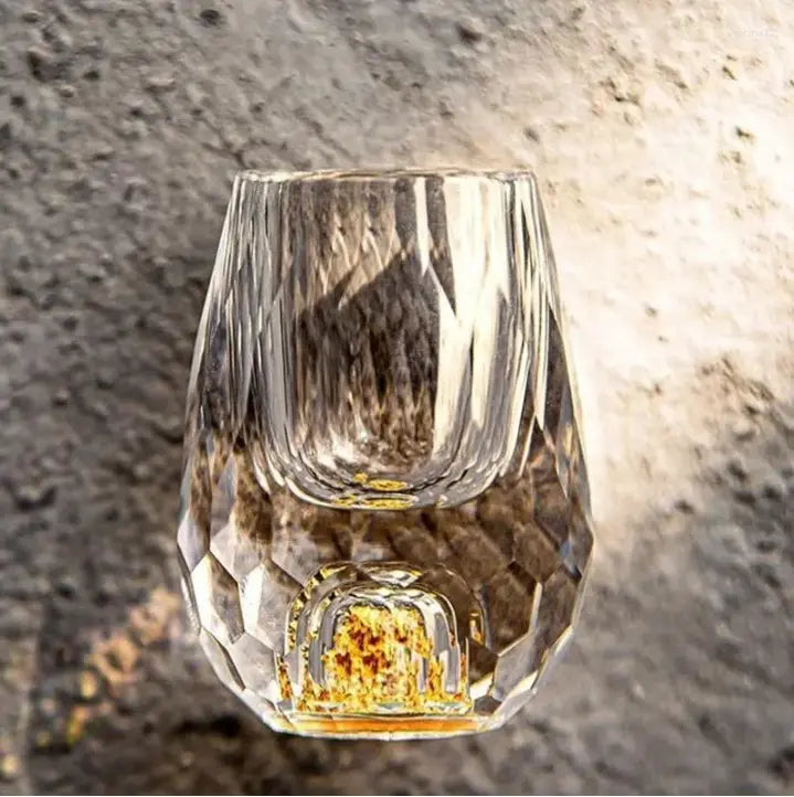 Timeless Cut Crystal Glasses Six Piece Shot Set for Celebrations