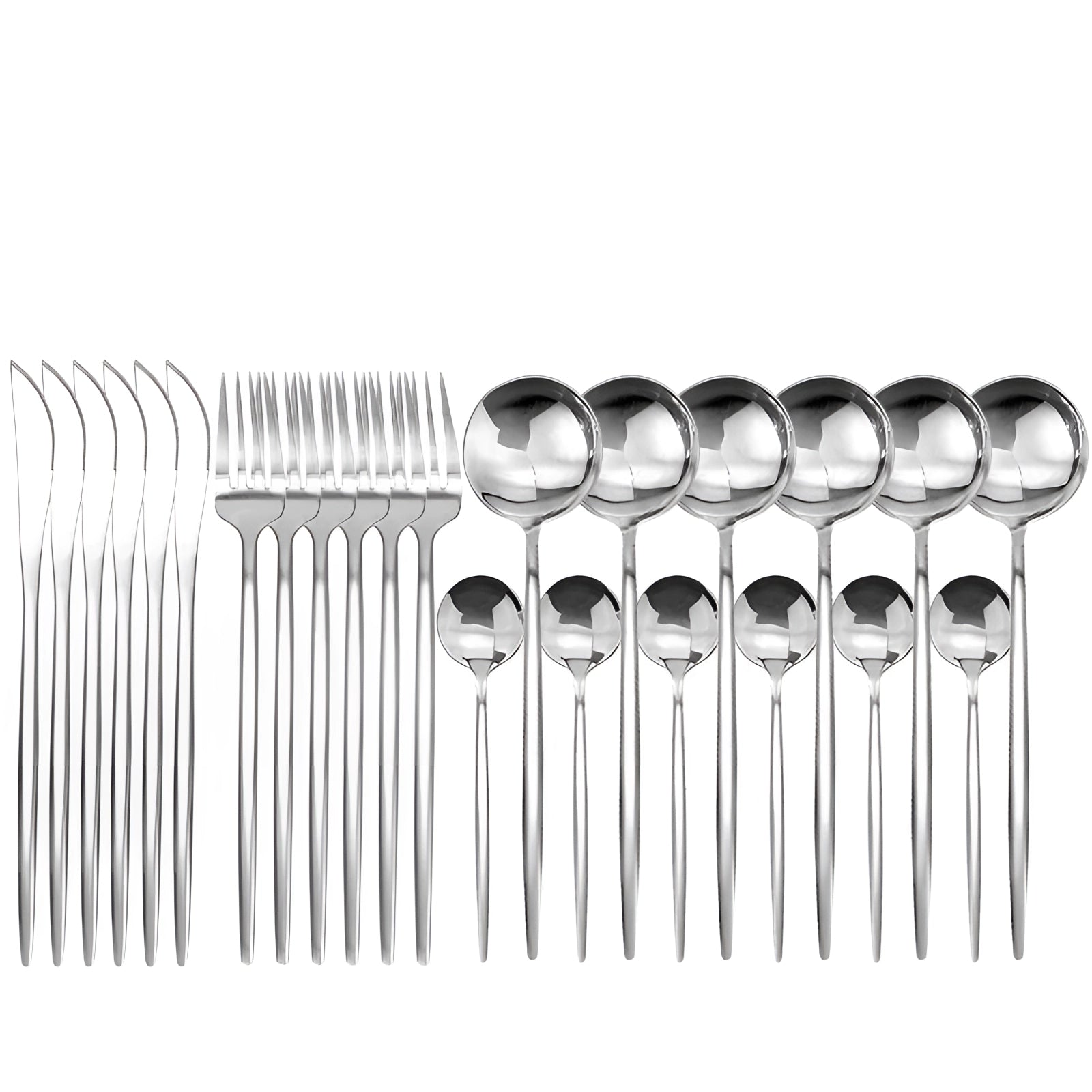 Matte Black Flatware Set With Portable Case For Outdoor Dining