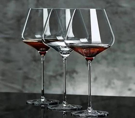 Elegant Glass Goblet Set Crystal Glasses 800ml Tall Style For Entertaining