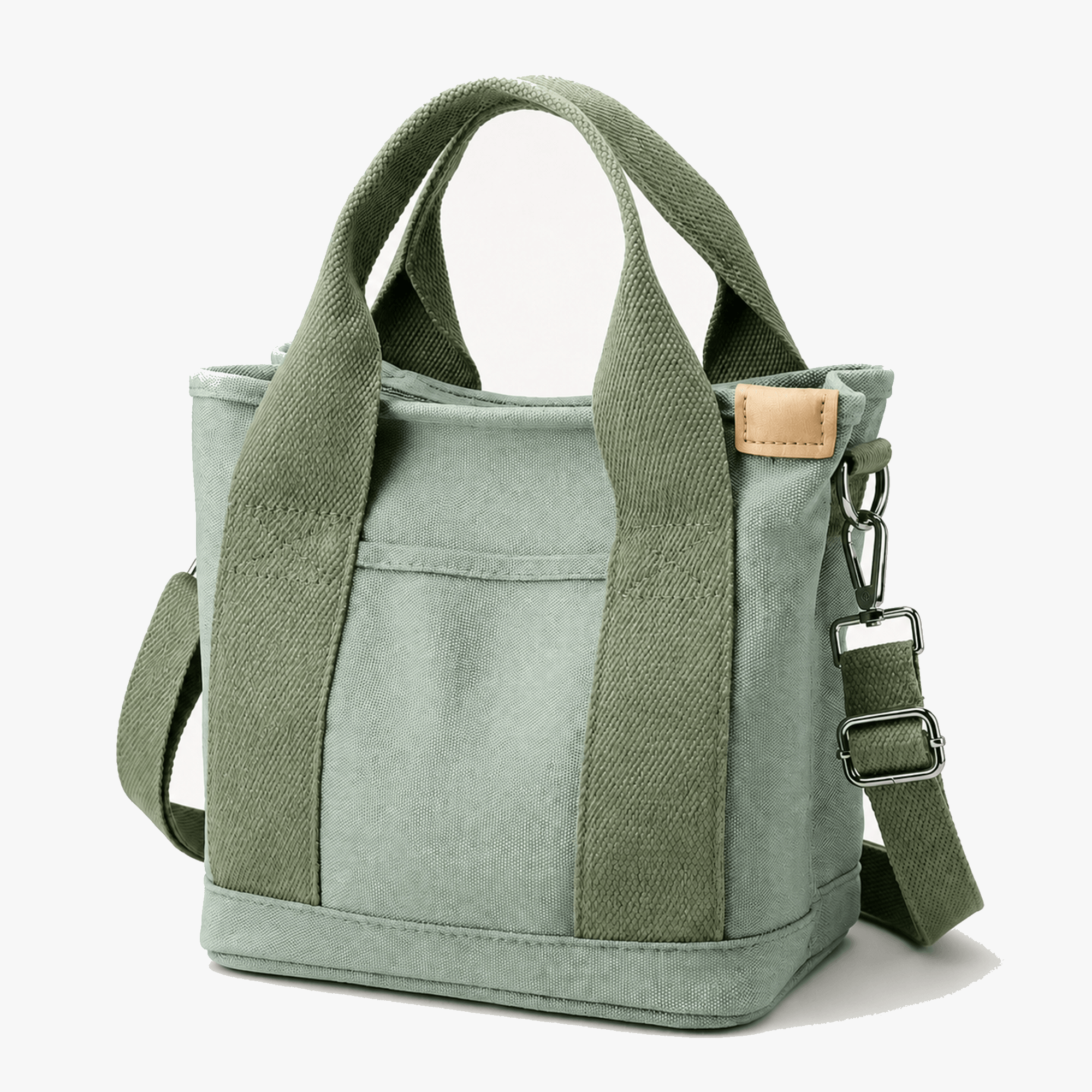 Handmade Tote Bag With Multi Pocket Organization For Daily Use In Lightweight Canvas