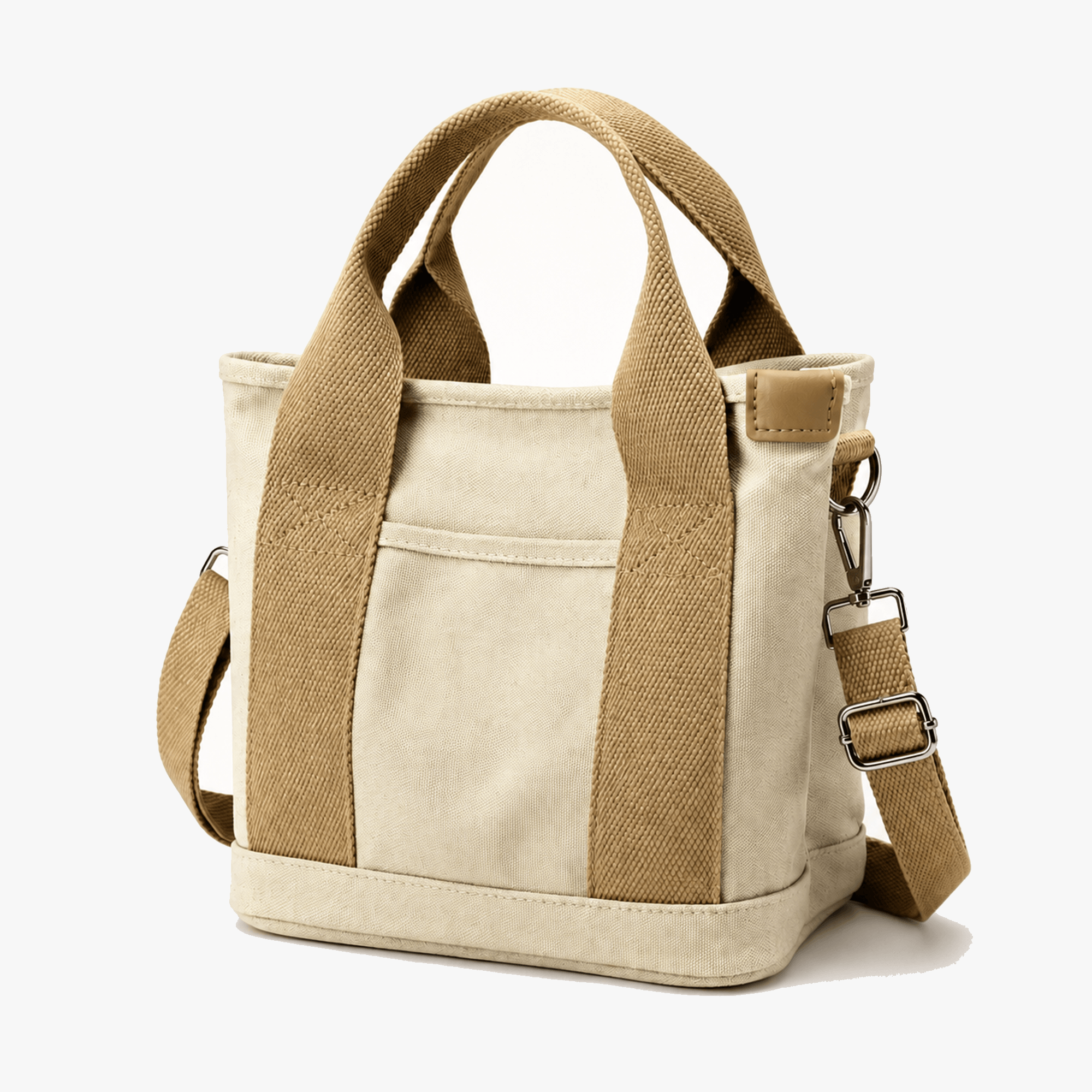 Handmade Tote Bag With Multi Pocket Organization For Daily Use In Lightweight Canvas