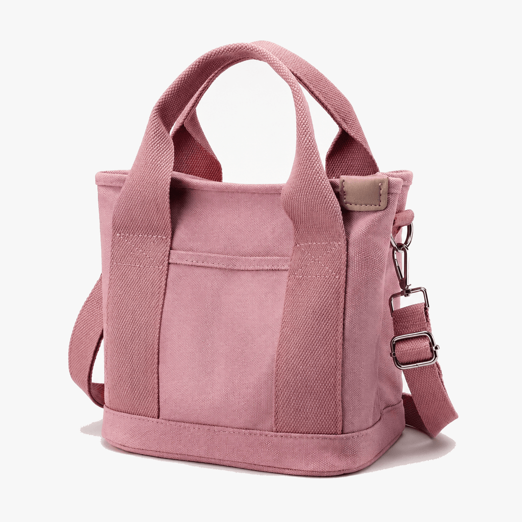 Handmade Tote Bag With Multi Pocket Organization For Daily Use In Lightweight Canvas
