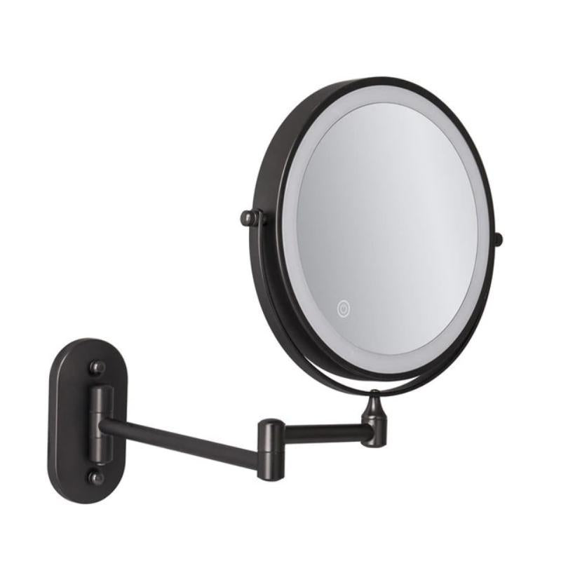 Sleek Magnifying Mirror With LED Lighting For Flawless Makeup