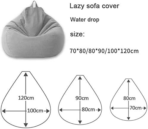 Premium Linen Bean Bag Cover Ergonomic Comfort Design