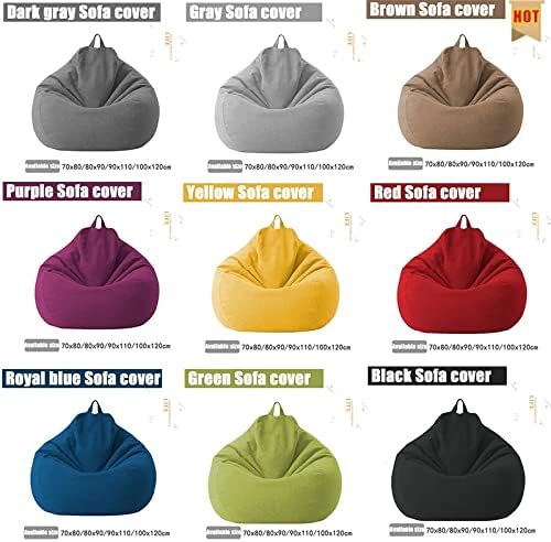 Premium Linen Bean Bag Cover Ergonomic Comfort Design