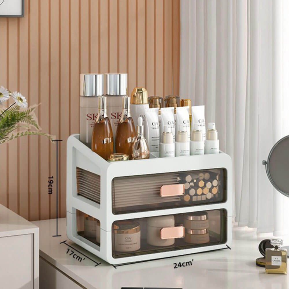 Elegant Makeup Organizer With Multiple Compartments For A Neat Vanity