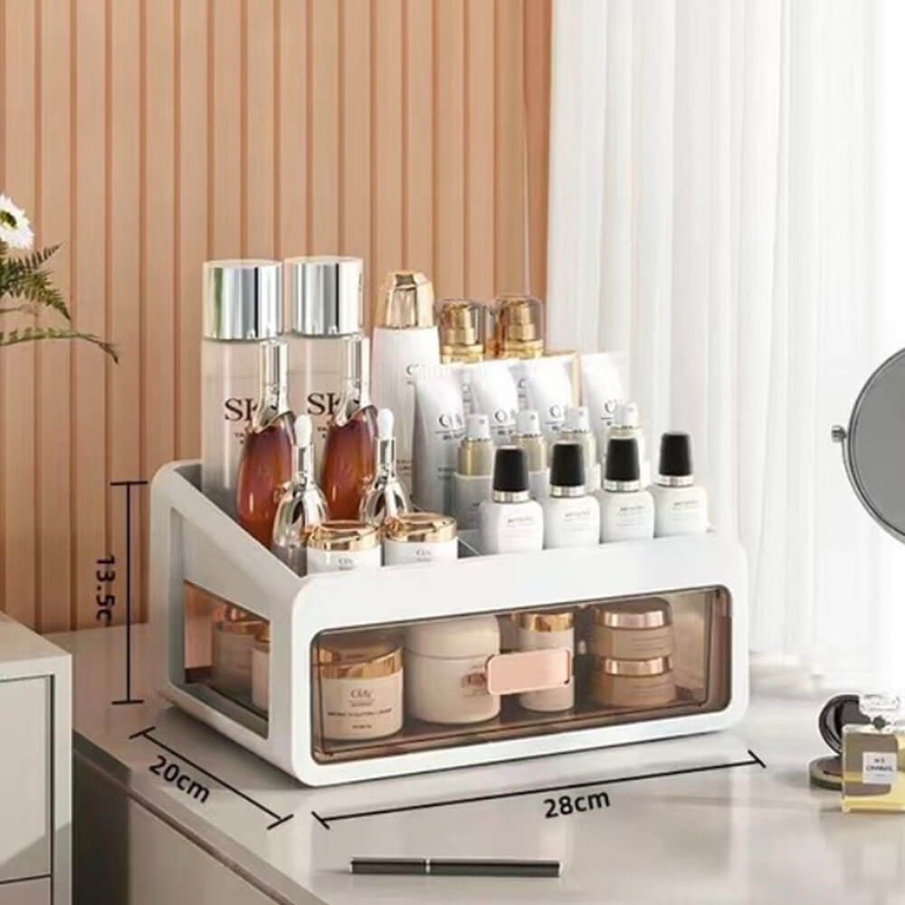 Elegant Makeup Organizer With Multiple Compartments For A Neat Vanity