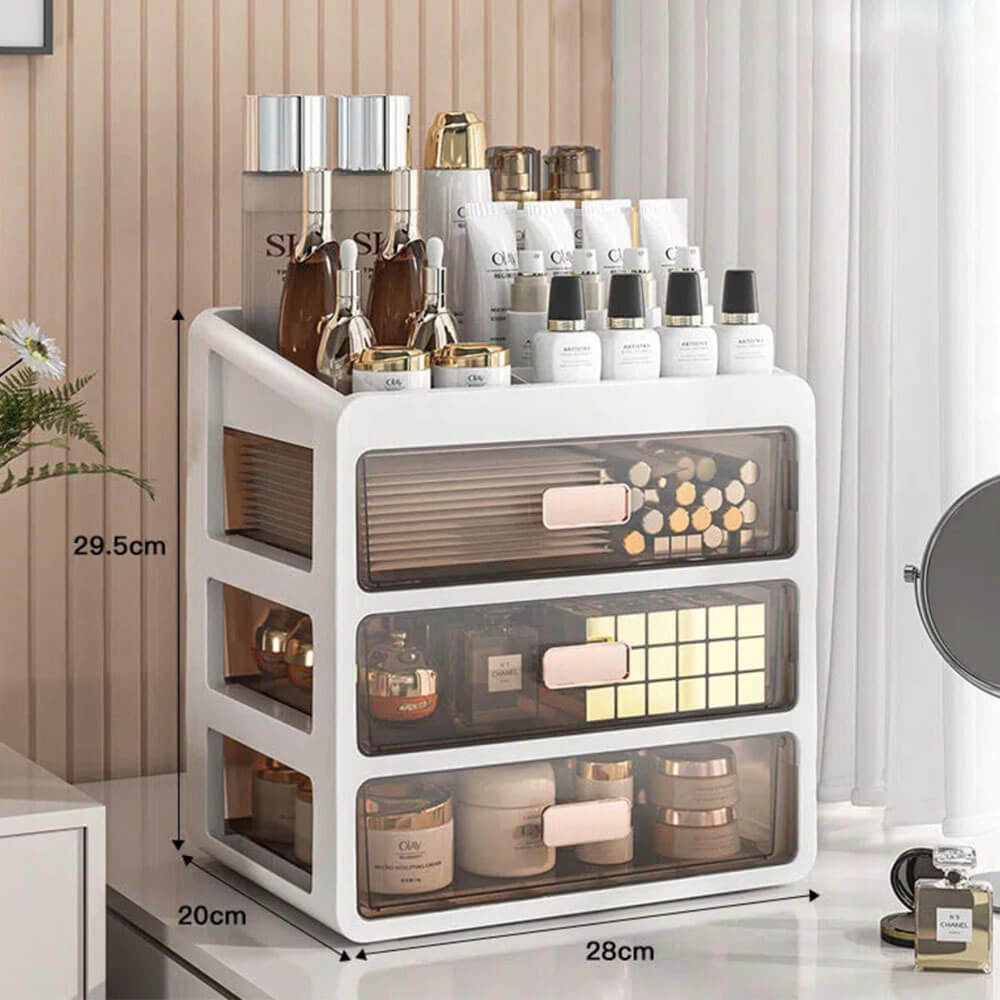 Elegant Makeup Organizer With Multiple Compartments For A Neat Vanity