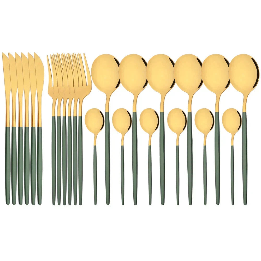 Pink Flatware Set With Ergonomic Handles For Elegant Dining