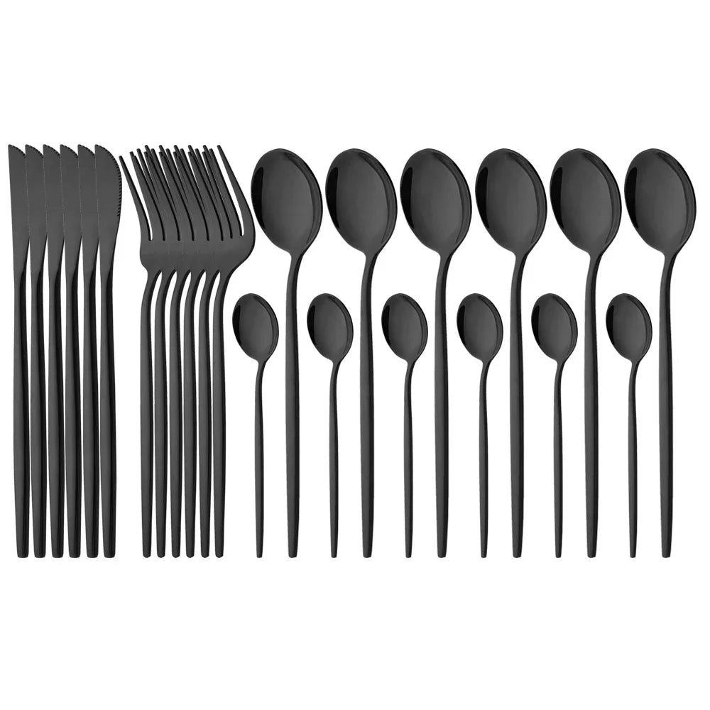 Pink Flatware Set With Ergonomic Handles For Elegant Dining